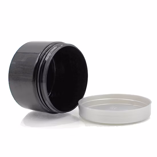 Wholesale Custom Empty Cosmetic Cream Jars 120ml 4oz Amber Brown Plastic Jar with Lids